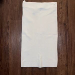 BCBG white bandage pencil skirt